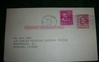 USA ehiökortti Suomeen 1954
