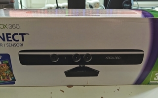 Kinect paketissa johtoineen ja kolme peliä (XBOX360)