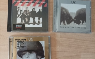 U2 kolme cd-levyä