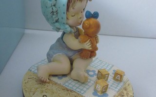Sarah Kay figurine Baby and Teddybear