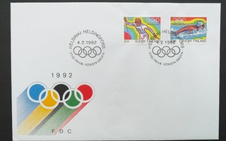 FDC 1992 Olympialaiset, LaPe 1157, 1158