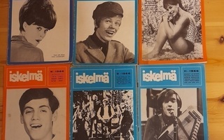 ISKELMÄ lehti 1966, 6 kpl n:rot 2,4,5,8,9,11