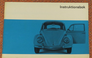 1967 VW 1300 1500 Kupla omistajan käsikirja - KUIN UUSI