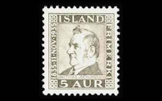 Islanti 184 ** Jochumsson 5 A (1935)