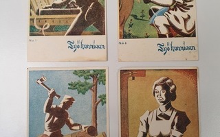 4 kpl Olavi Salosen kortteja
