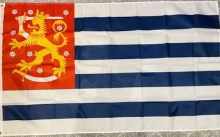 Suomensiniraita lippu vaakunalla