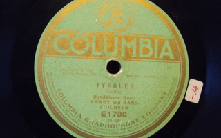 78 rpm Tyroler/Frykdal