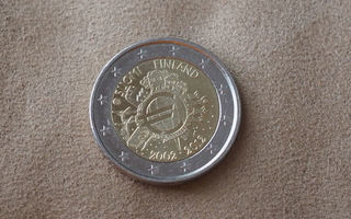 2 euroa Euro 10 vuotta Suomi 2012