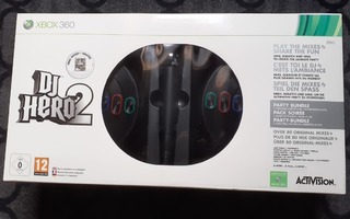 DJ Hero 2 Party Bundle Xbox 360 (UUSI!)