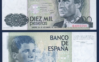 Espanja Spain 10000 Pesetas 1985 sn184 UNC