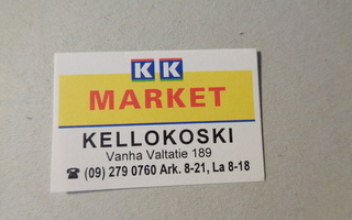 TT-etiketti K Market Kellokoski