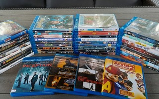 40 kpl Blu-ray Leffapaketti, Leffoja Laidasta Laitaan