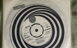 Black Sabbath: Paranoid/ The Wizard 7” single (1970)