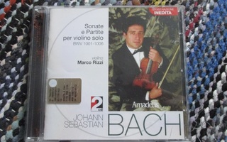 Bach: Sooloviulusonaatit ja -partitat Marco Rizzi. 2CD