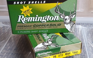 Haulikon täyteisiä 20/70 Remington Copper