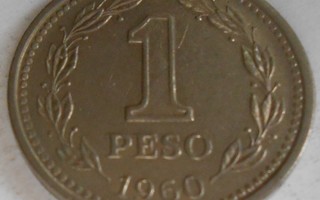 ARGENTINA  1 Pesos v.1960  KM#57    Circ.