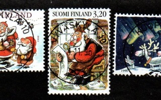 1996 joulupostimerkit loistot