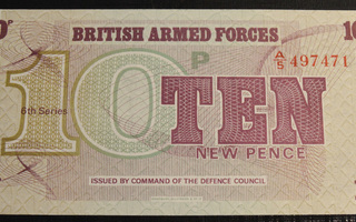 Iso Britannia armed forces 1972 10 Pence