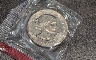 USA Susan B Anthony Dollari 1981 S UNC