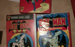 VHS videokasetti Batman-sarjaa 3 kpl erilaisia