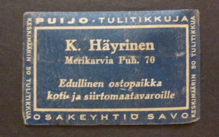 K. HÄYRINEN  /  MERIKARVIA