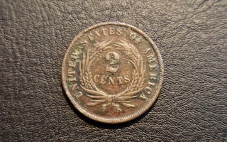 USA 2 cents 1865