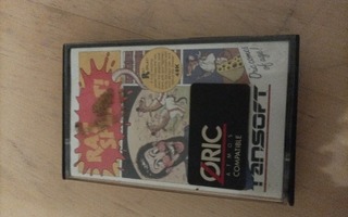 Oric 1 ja Atmos Rat Splat peli kasetti