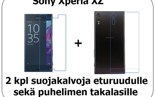 Sony Xperia XZ - 2 kpl suojakalvoja etu- ja takaruuduille