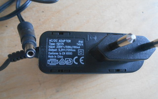 AC/DC Adapter IP40, Type: 152175 Out: 5,2V
