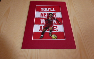 Uusi Salah Liverpool FC valokuva ja paspis