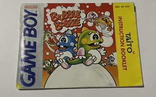 Gameboy Bubble Bobble manual