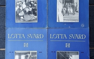 Lotta Svärd lehdet 8 kpl vuosi 1943