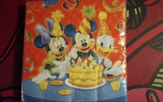 Disney Mickey Mikki Musse isot servetit servietit
