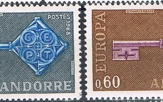 Andorra 1968 - Europa CEPT  ++