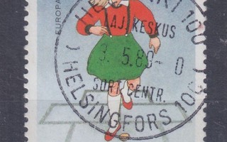 1989 Europa cept 1,9 mk. LLo leimalla