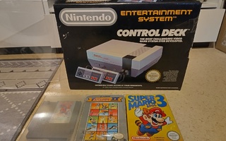 NES - 8-bit Konsoli (scn import) CIB + 3 peliä