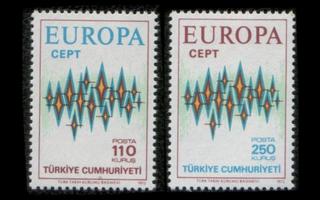 Turkki 2253-4 ** Europa (1972)