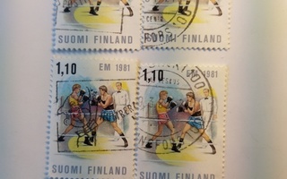 Nyrkkeilyn EM-kilpailut postimerkki 1,10 markka