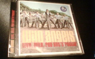 2CD WILD ANGELS Live, Wild, Red Hot'n'rockin (Sis.pk:t)