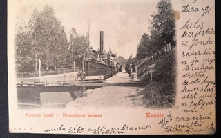 VANHA Postikortti Kuopio Laiva 1902