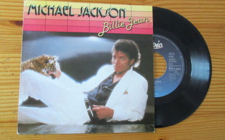 MICHAEL JACKSON single : Billie Jean. Kuvakannella.
