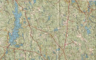 Topografinen kartta: KURU, 1:100 000, 1960