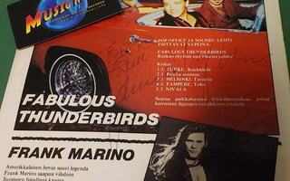 FABULOUS THUNDERBIRDS KOKO BÄNDIN NIMIKIRJOITUKSET [1983]