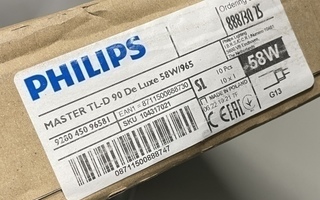Loistelamppu Philips T8 TL-D 58W/965 G13