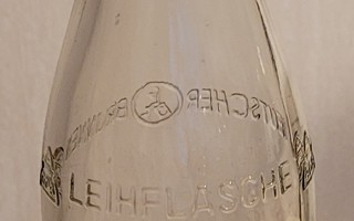 Lasipullo patenttikorkki Leihflasche Deutscher Brunnen