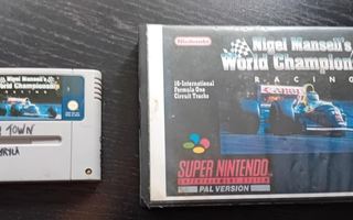 SNES: Nigel Mansell's World Championship Racing (PAL/Vuokra)