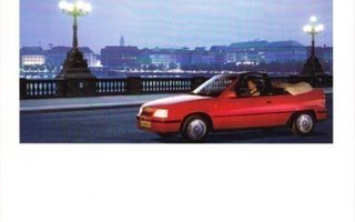 Opel Kadett Cabriolet -esite, 1992