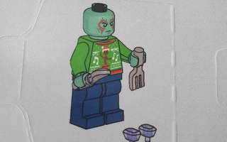 LEGO Holiday Sweater Drax, Silverware, and Power Stones