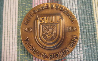 SVUL Varsinais-Suomen Piiri 1906-1996 mitali.