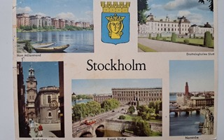 Kulkenut 1950-luvulla Tukholma kortti